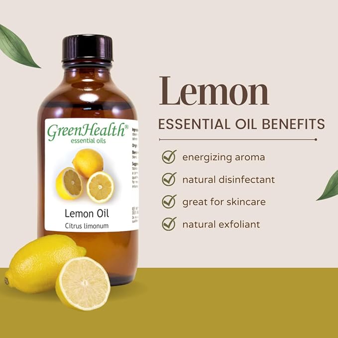 Lemon Essential Oil (Spain) -1 Gallon - 100% Pure & Uncut - GreenHealth