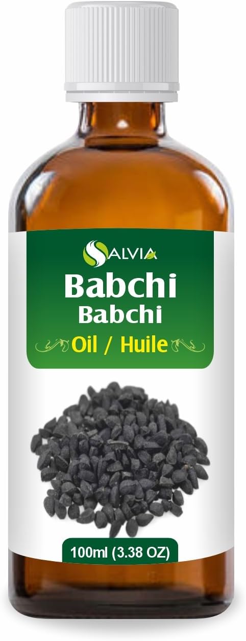 Salvia Babchi Oil (Psoralea Corylifolia) 100% Pure & Natural Undiluted Uncut Cold Pressed Carrier Oil | Use for Aromatherapy | Therapeutic Grade (100ml (3.38 Ounce))