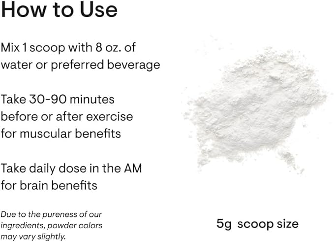 THORNE Creatine - Micronized Creatine Monohydrate Powder, Amino Acid Support for Muscles, Cellular Energy & Cognitive Function* - Unflavored - NSF Certified for Sport - 5 g per Serving - 90 Servings