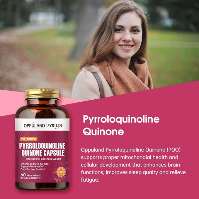 Pyrroloquinoline Quinone-PQQ Supplement 20 mg-Supports Heart Health*-Gluten-Free,Non-GMO,Vegetarian-60 Veg Capsules