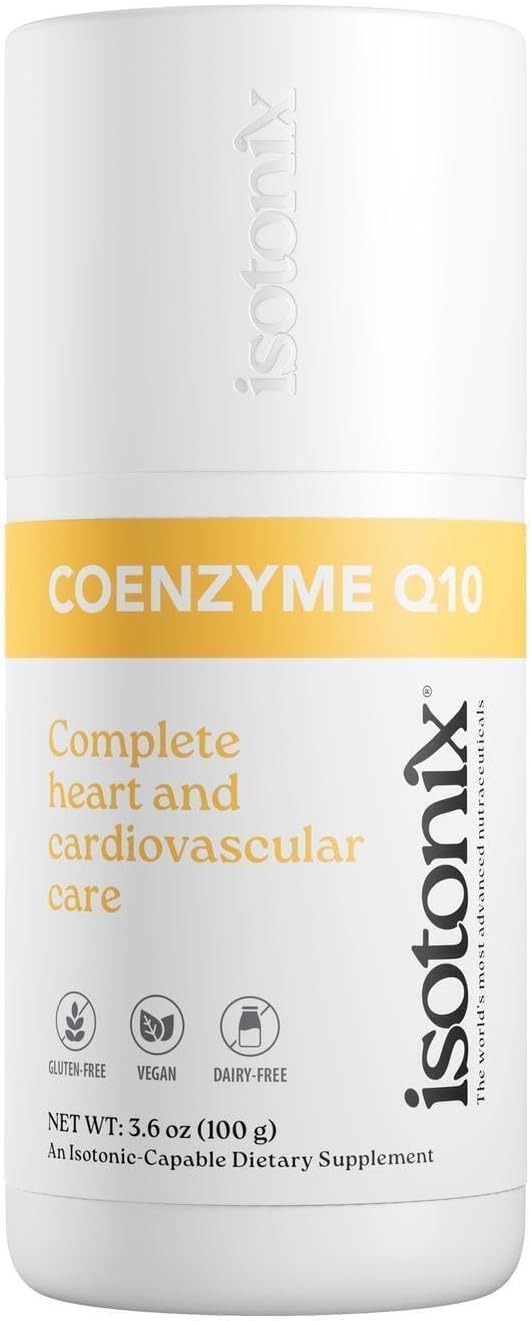 Isotonix Best CoQ10 Supplement - High Absorption Coenzyme Q10 for Heart Health, Energy, and Antioxidant Support - Ubiquinone CoQ10, Vitamin Q10 Supplement, 30 Servings