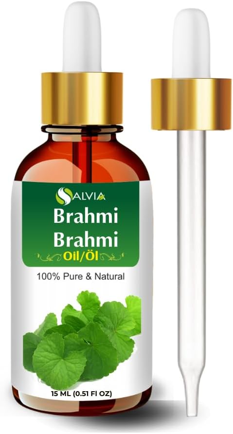 Salvia Brahmi (Bacopa monnieri) Oil - 15ml/0.507Fl Oz with Dropper