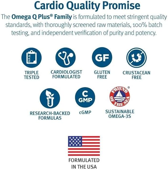 Dr. Sinatra Omega Q Plus MAX – Advanced Heart Health and Healthy Aging Support with 100mg of CoQ10 and Turmeric (60 softgels | 30-Day Supply)
