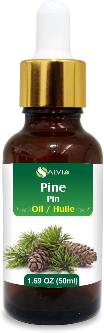 Pine (Pinus Sylvestris) Essential Oil 100% Pure & Natural - Undiluted Uncut Oil - Use for Aromatherapy - Therapeutic Grade - 50ml with Dropper