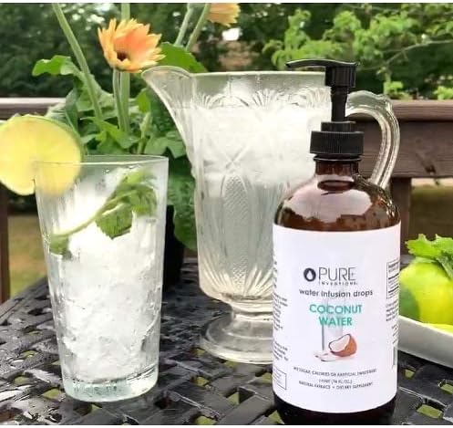 Pure Inventions Coconut Water - Water Infusion Drops - No Sugar, Calories, or Artificial Sweeteners - 500 servings - 16oz Bottle