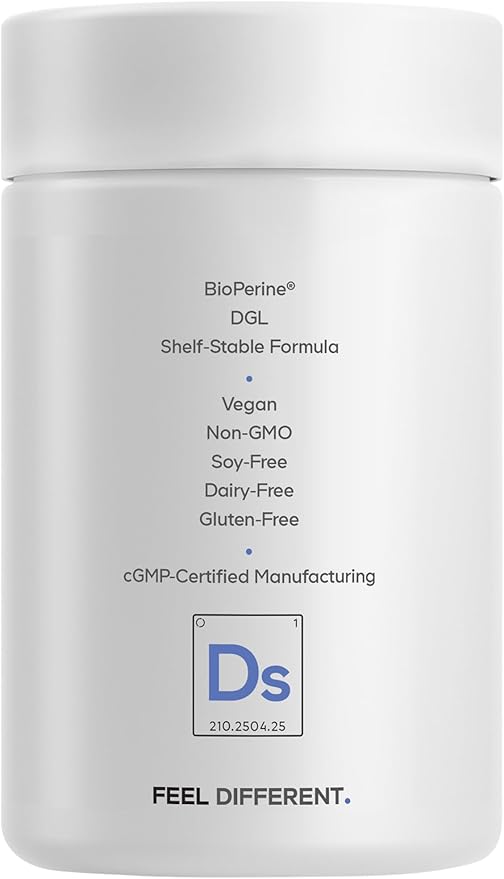 Codeage Daily Synbiotic Supplement - Prebiotics, Lactobacillus & Bifidobacterium Probiotics, L-Glutamine, Zinc L-Carnosine, DGL, Synbiotic Probiotic, BioPerine - Shelf-Stable - 30 Capsules