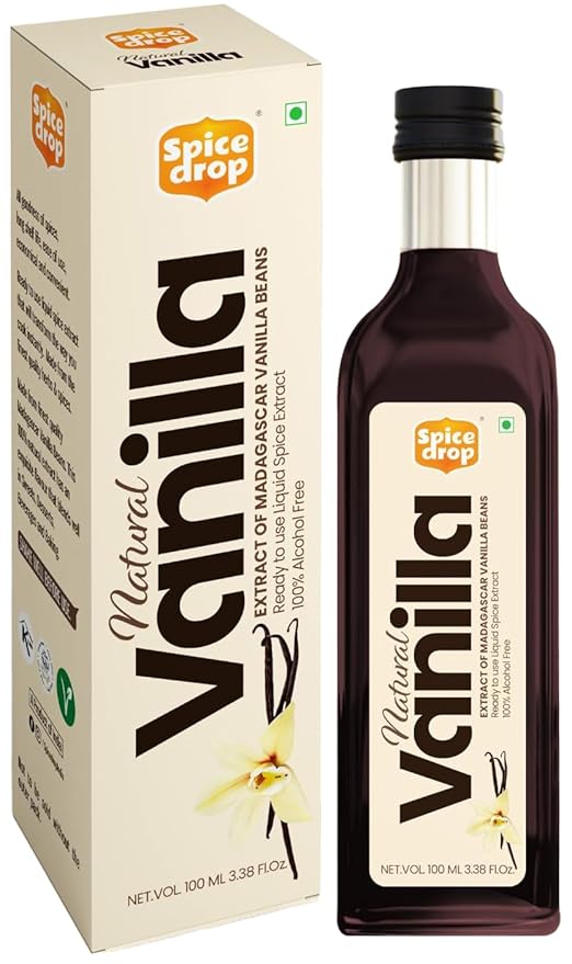 Pure Madagascar Vanilla Extract – Alcohol-Free, 3.38 Oz – 100% Natural, Rich & Aromatic – Perfect for Baking, Desserts, Milkshakes & Ice Cream – Superior to Vanilla Essence