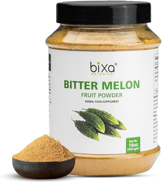 bixa Botanical Bitter Melon Powder | Ayurvedic herb Helps Improve Liver Function | Herbal Supplement for Skin and Stomach -1 Pound (16 Oz/ 454 GRM)