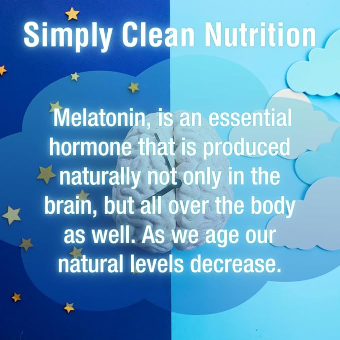 Pure Melatonin 60mg | 120 High-Dose Easy-to-Swallow Capsules | Natural Sleep Aid | Non-Habit Forming | Holistic Wellness