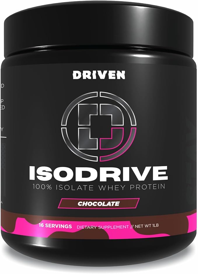 Driven Nutrition ISODRIVE Premium Whey Isolate (1lb, Chocolate)