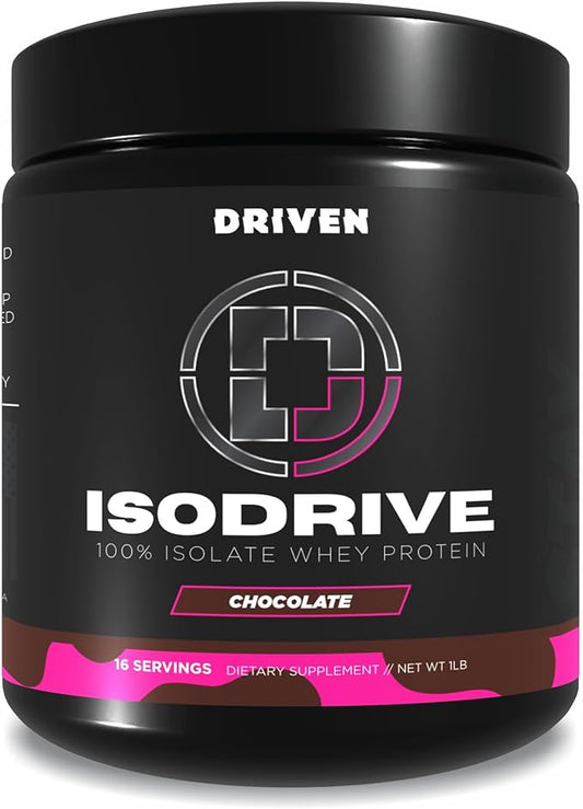 Driven Nutrition ISODRIVE Premium Whey Isolate (1lb, Chocolate)
