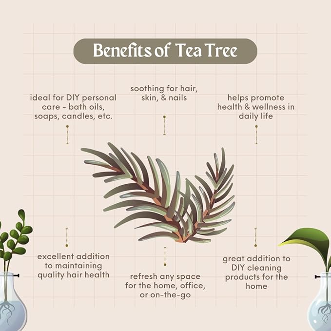 Tea Tree Essential Oil – 1 Gallon (128 oz) – 100% Pure & Undiluted – Bulk Size for Small Business, Aromatherapy, Cleaning, DIY Projects – GreenHealth