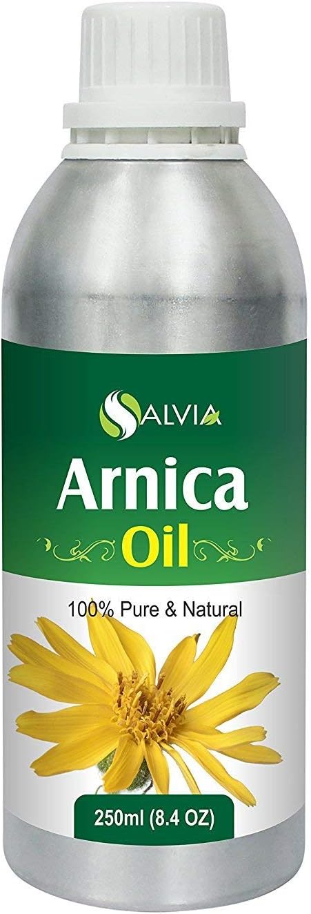 Arnica (Arnica Montana) Therapeutic Essential Oil by Salvia Amber Bottle 100% Natural Uncut Undiluted Pure Cold Pressed Undiluted Aromatherapy Premium Oil (250 ML)