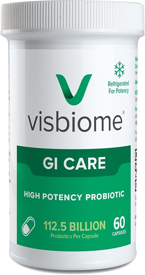 Visbiome® GI Care - High Potency Probiotic - 112.5 Billion CFU Live Probiotics, Original De Simone Formulation, Made in USA, 60 Capsules.