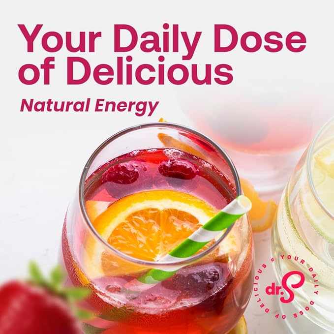Dr. Smoothie Refreshers Strawberry Acai – Made with Real Fruit Juice – Drink Concentrate, No Artificial Colors, Shelf-Stable – Lightly Caffeinated with Green Coffee Extract (46 oz Bottle)