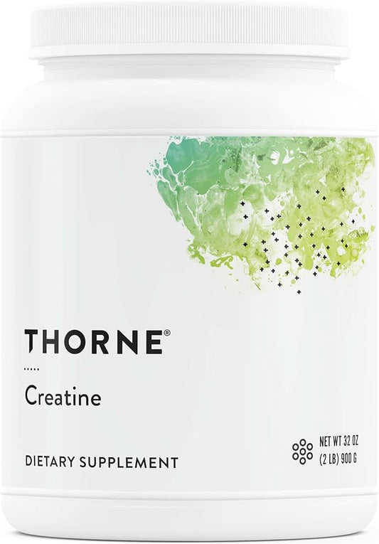 THORNE Creatine - Micronized Creatine Monohydrate Powder, Amino Acid Support for Muscles, Cellular Energy & Cognitive Function* - Unflavored - NSF Certified for Sport - 5 g per Serving - 180 Servings