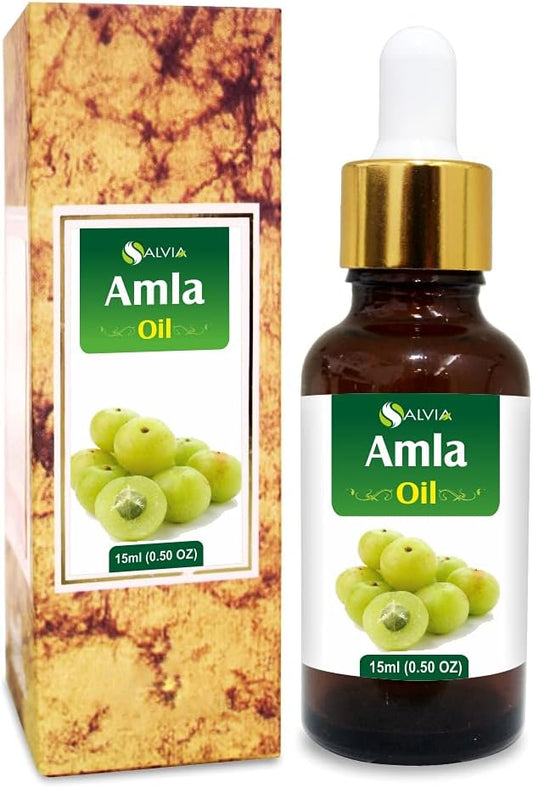 Amla (Emblica Officinalis) Essential Oil 100% Pure & Natural Undiluted Uncut Oil | Use for Aromatherapy | Therapeutic Grade (15 ML) (15 ml (0.50 Ounce) with Dropper)