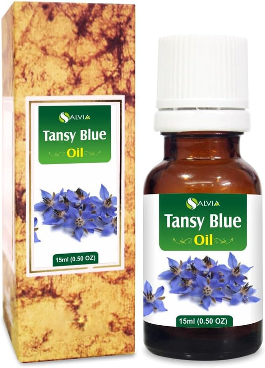 Salvia Tansy Blue Organic Standard Oil 15ml/0.50fl oz - Pure & Natural Undiluted Aromatherapy Oil