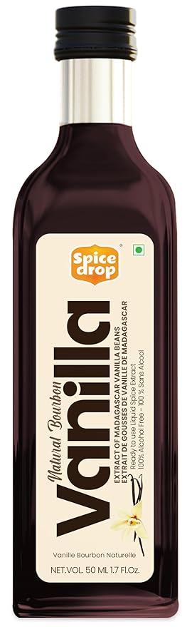 Pure Madagascar Vanilla Extract – Alcohol-Free, 1.69 Oz – 100% Natural, Rich & Aromatic – Perfect for Baking, Desserts, Milkshakes & Ice Cream – Superior to Vanilla Essence