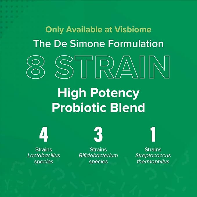 Visbiome® GI Care - High Potency Probiotic - 112.5 Billion CFU Live Probiotics, Original De Simone Formulation, Made in USA, 120 Capsules.