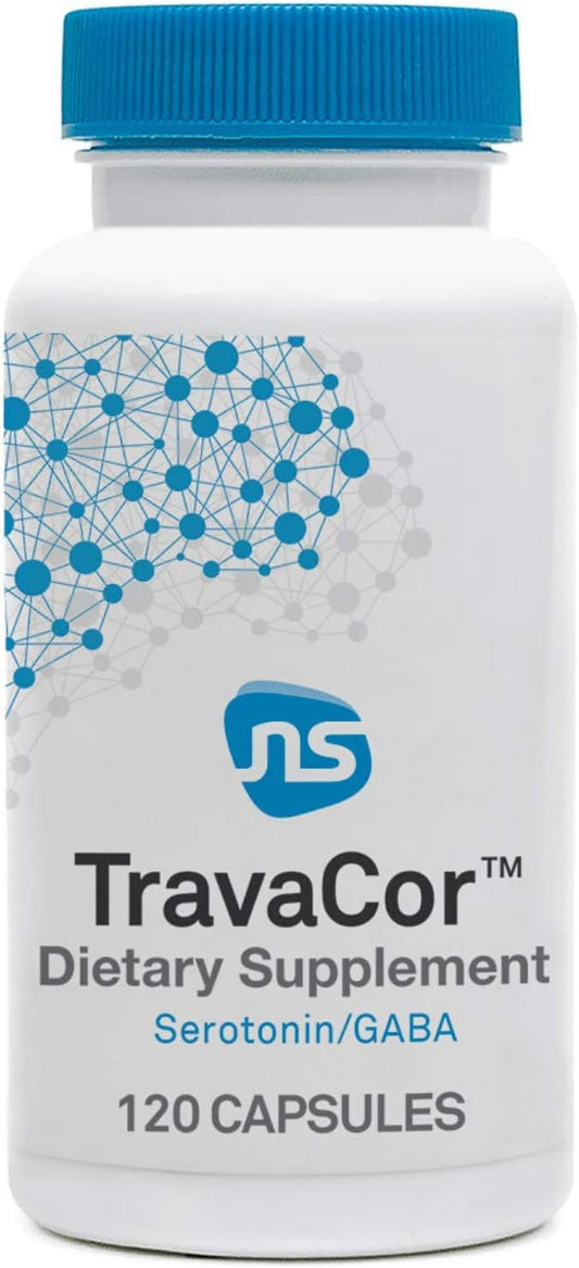 NeuroScience Mood Support Supplement - TravaCor - L Theanine Supplement with 5-HTP & More to Help Soothe Stress, Encourage Calm Sleep & Aid Healthy GABA Activity (120 Capsules)