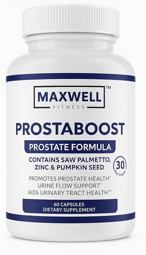 PureProsta Boost Men's Prostate Support with Saw Palmetto, Zinc, Selenium & 19 Herbs - Urinary Flow & Bladder Control Formula - Proprietary Blend with Pygeum & Plant Sterols - 60 Veggie Caps