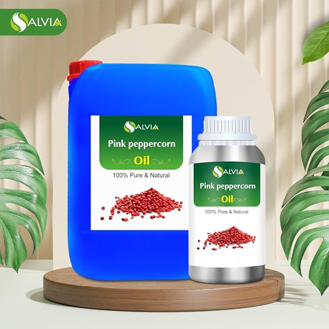 Pink Peppercorn (Schinus molle) Essential Oil 100% Pure & Natural Undiluted Uncut - Use for Aromatherapy - Therapeutic Grade - 1l