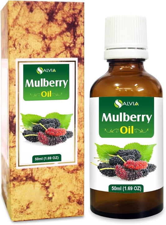 Salvia Mulberry oil Pure and Natural Cold Pressed Mulberry Carrier Oil - 50 ml / 1.69 Fl Oz