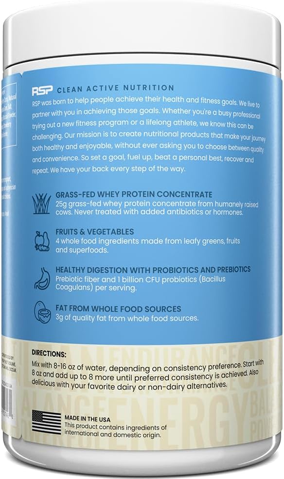 TrueFit Gut Healthy Protein Powder, Grass-Fed Whey Meal Replacement Shake with Prebiotics, Probiotics, & Organic Superfoods, Keto, Gluten Free 1.85 lbs