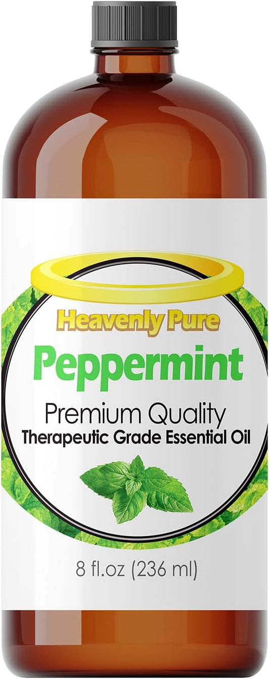 Peppermint Essential Oil Pure & Natural Sweet (8 Oz Bulk Size)