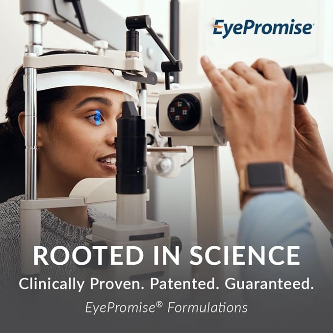 EyePromise Screen Shield All-in-One Eye Vitamin | Omega–3 Fish Oil, Bilberry, Lutein, Zeaxanthin, Vitamins A, C, B12, Zinc | 30 Count, Easy-Swallow Softgel Capsules