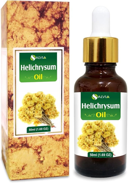 Salvia Helichrysum Essential Oil (Helichrysum Italicum) - 50 ML with Dropper