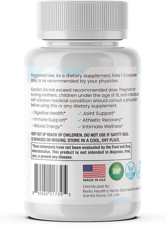 Pure Irish Sea Moss Capsules | US-Made, Vegan, Non-GMO, Easy-Swallow Seamoss Pills | Wild-Harvested Superfood with Over 90 Essential Vitamins & Minerals (2-Pack)