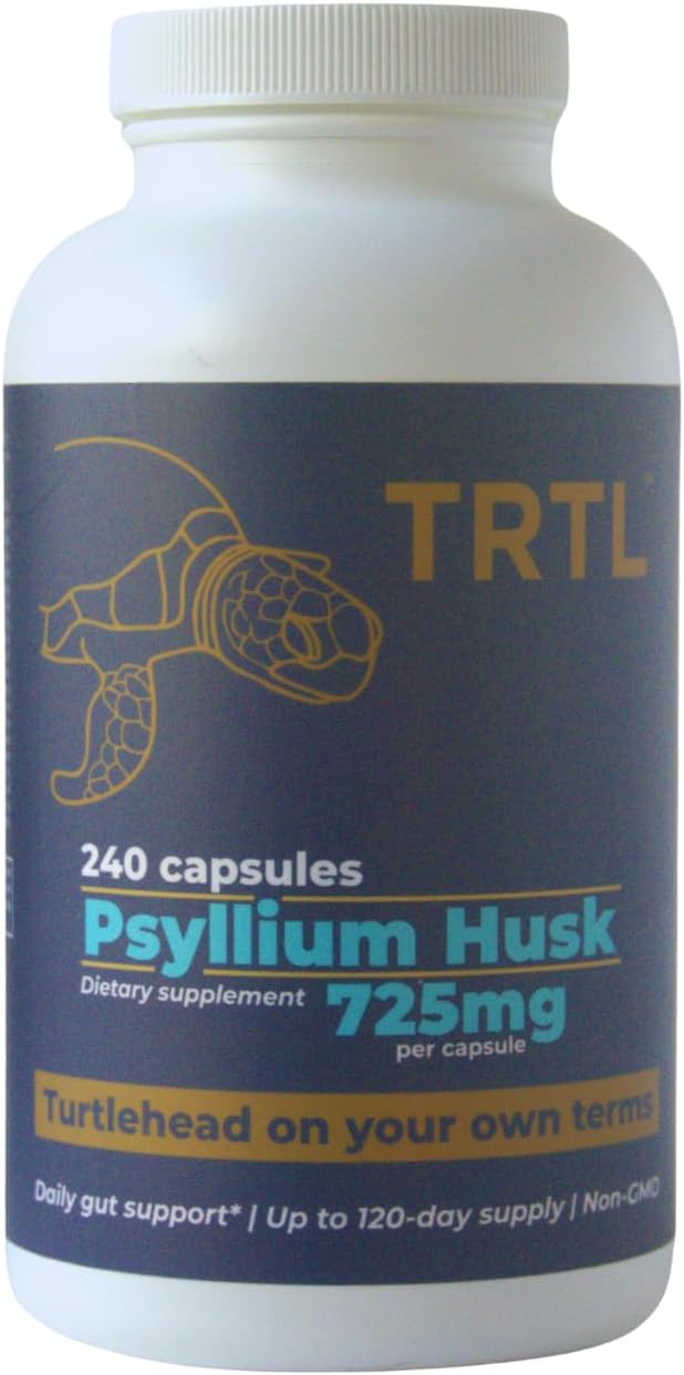 Psyllium Husk Fiber Capsules – 240ct | Fiber Supplement for Gut Health Support & Digestive Regularity | Packaged & Tested in USA, Non-GMO | 2.2g Fiber per Serving