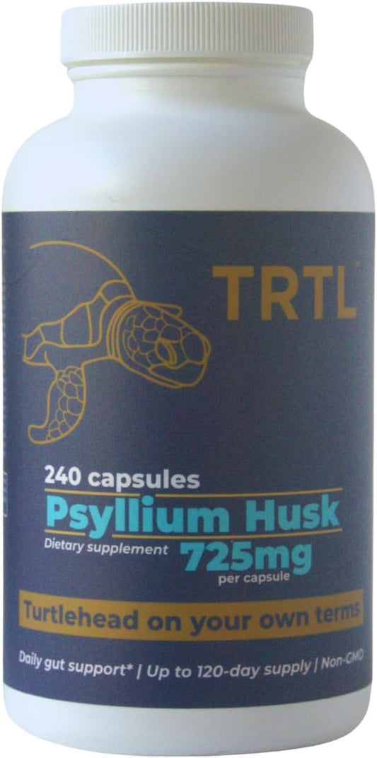 Psyllium Husk Fiber Capsules – 240ct | Fiber Supplement for Gut Health Support & Digestive Regularity | Packaged & Tested in USA, Non-GMO | 2.2g Fiber per Serving