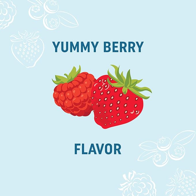 Kids Probiotic Gummies | 2 Billion Probiotics + 100mg Prebiotic Fiber for Immune & Digestion Support | Low Sugar Per Serving | for Children Ages 2+ | Gluten-Free, Non-GMO | Berry Flavor | 60 Ct