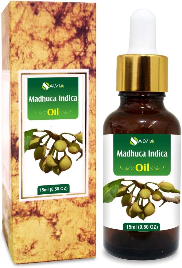 Madhuca Indica Oil (Mahua) 100% Natural & Pure Undiluted Uncut Cold Pressed Carrier Oil Perfect for Aromatherapy Therapeutic Grade - 15 ml with Dropper