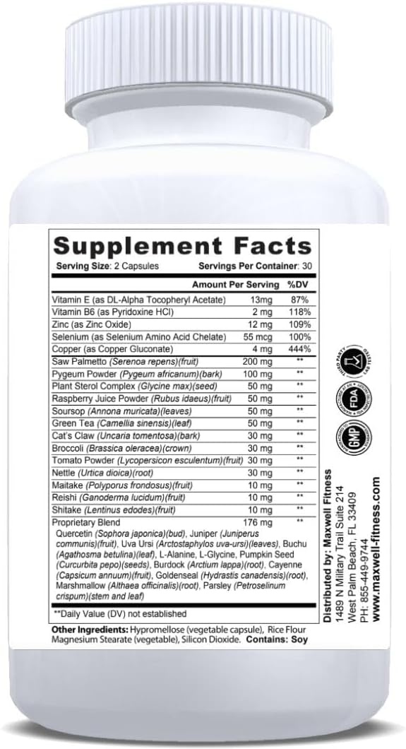 PureProsta Boost Prostate Support Supplement with Saw Palmetto, Zinc, Pumpkin Seed Herbal Blend Promotes Prostate Health, Urine Flow Support, and Urinary Tract Health - 300 Capsules