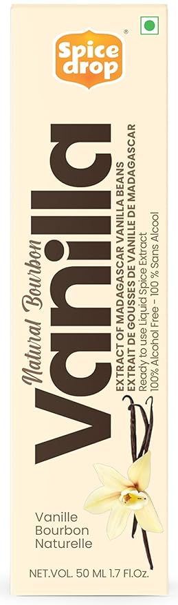 Pure Madagascar Vanilla Extract – Alcohol-Free, 1.69 Oz – 100% Natural, Rich & Aromatic – Perfect for Baking, Desserts, Milkshakes & Ice Cream – Superior to Vanilla Essence