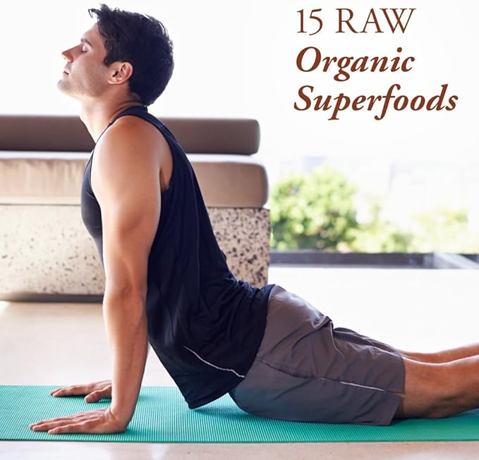 Garden of Life Raw Organic Fiber Powder, 30 Servings, 15 Organic Superfoods, Probiotics, Omega-3 ALA, 4g Soluble Fiber, 5g Insoluble for Regularity, Psyllium Husk Free