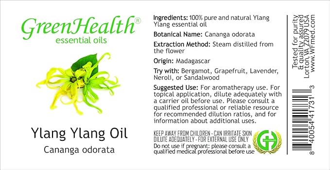 Ylang Ylang Essential Oil - 1 Gallon - Plastic Jug - 100% Pure & Uncut - GreenHealth