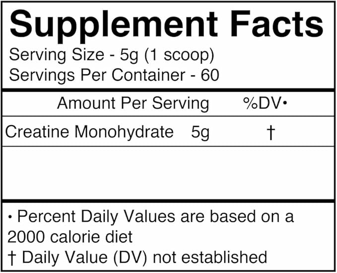 BLACKMARKET RAW Creatine - Workout Powder Drink Mix for Men & Women, Improve Muscle Size, Strength, Definition, Provides Rapid Absorption & Improves Performance, 300 Grams
