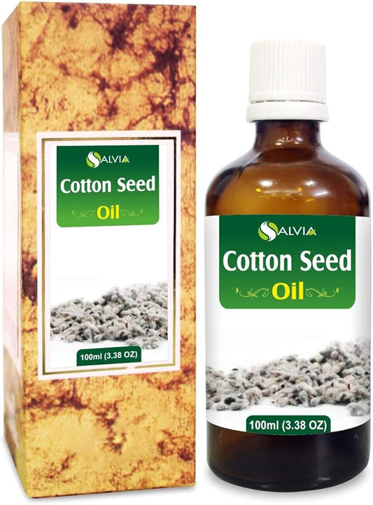 Salvia Cotton Seed Oil 100% Pure & Natural Undiluted Carrier Oil | Use for Aromatherapy | Therapeutic Grade - 100 ML