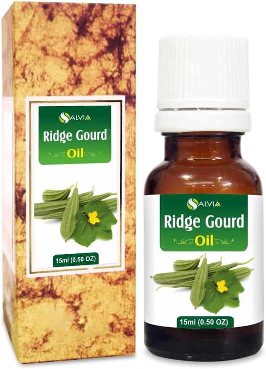 Ridge Gourd (Lufa Acutangula) Carrier Oil 100% Pure & Natural - Undiluted Uncut Cold Pressed Oil - Therapeutic Grade - 15 ML