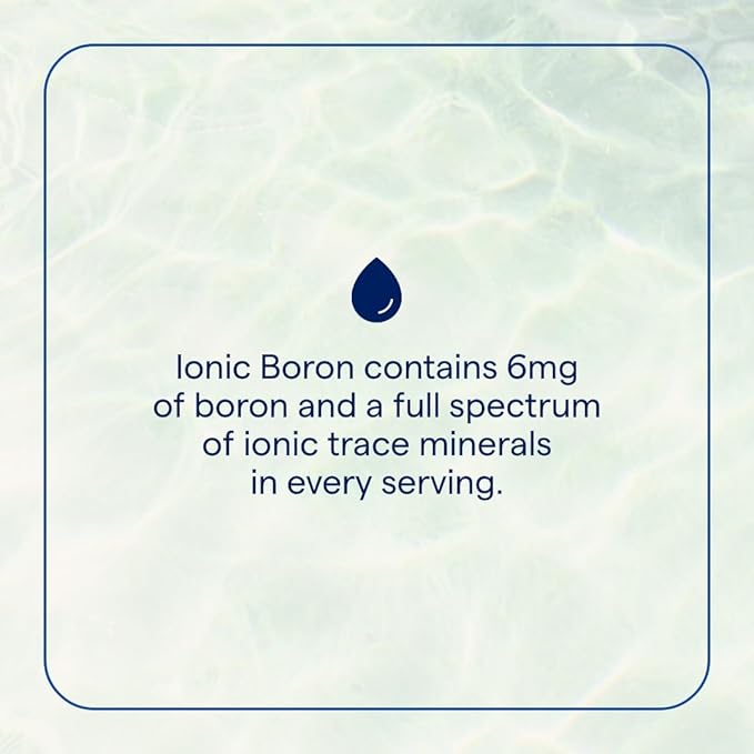 Trace Minerals | Liquid Ionic Boron | 6 mg Boron | Supports Normal Bone Metabolism, Brain Function & Joints | with Ionic Trace Minerals, Magnesium + Chloride | 144 Servings, 2 fl oz (3 Pack)