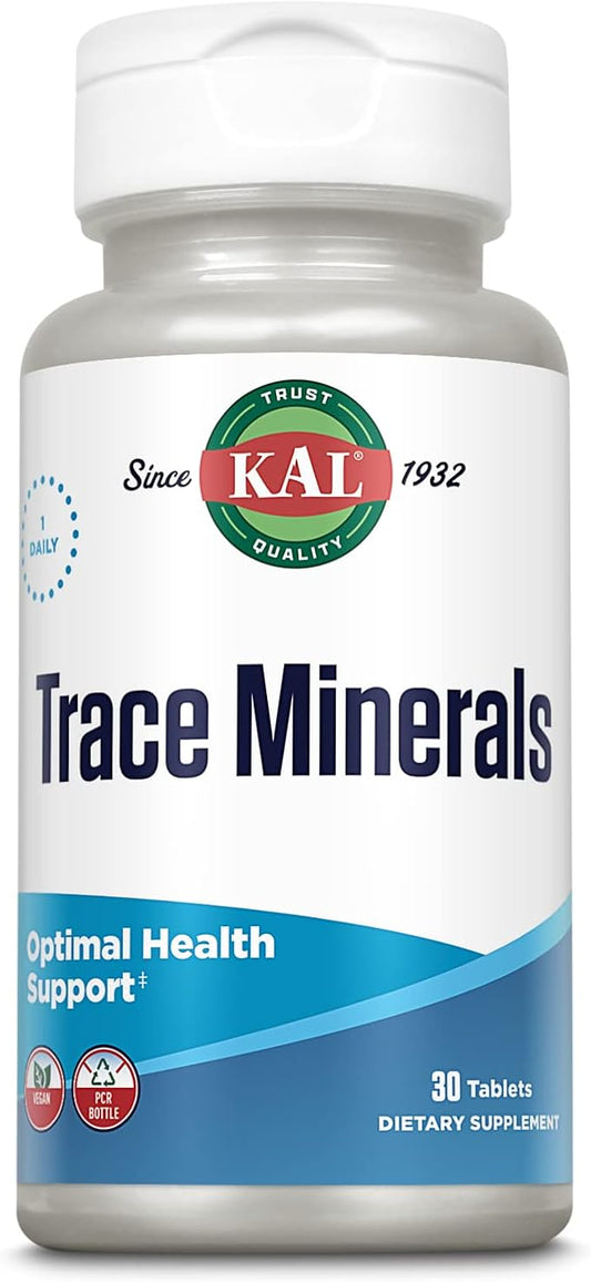 Kal Trace Minerals Actisorb Tablets, 30 Count