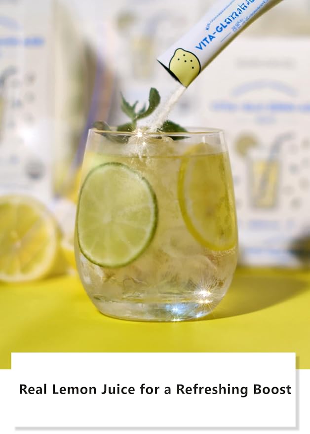 Korean Food Vita glue zero ade(3g*30P) | Lemonade | No Sugar, No Calory, No Sodium | Drinks for dietary | Contains Vitan C Glutathione Hyaluronic acid Elastin | Skinny puritea