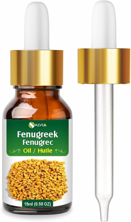 Fenugreek (Trigonella foenum) Essential Oil 100% Pure & Natural Undiluted Uncut Therapeutic Oil - Use for Aromatherapy (15ml)