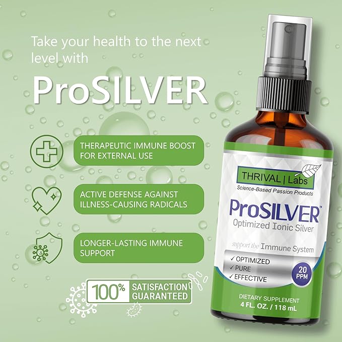 Ionic Colloidal Silver Spray 20 PPM Inmune Support Bioactive Supplement Liquid 4oz Organic Plata Coloidal