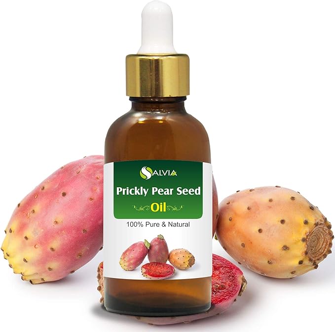 Salvia Prickly Pear Seed (Opuntia Ficus-Indica) Essential Oil Pure, Undiluted and Organic - Natural, Premium Aromatherapy Oil - Therapeutic Grade - 50 ML with Dropper